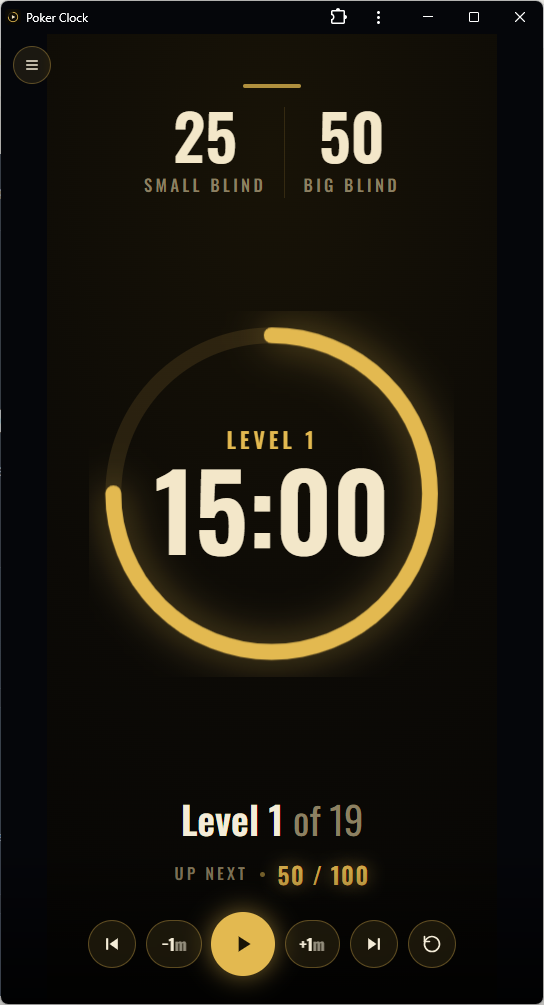 Poker Clock screenshot